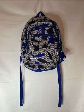 CRCKT kids shark print backpack with mini shark plush
